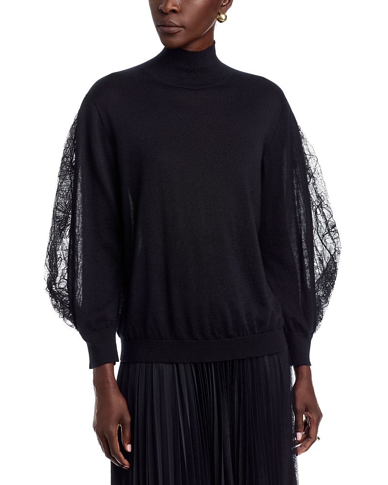 Fabiana Cashmere & Silk Mock Collar Sweater