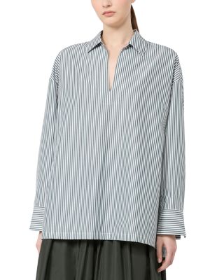 Smmcristel Dark Green Cotton Blouse