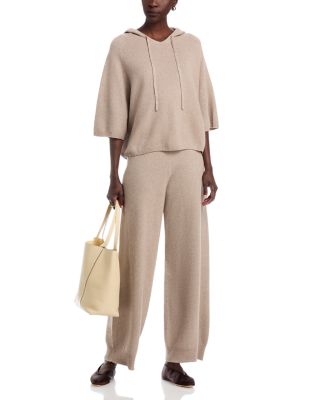 Lurex Platinum Hooded Sweater & Wide Leg Pants