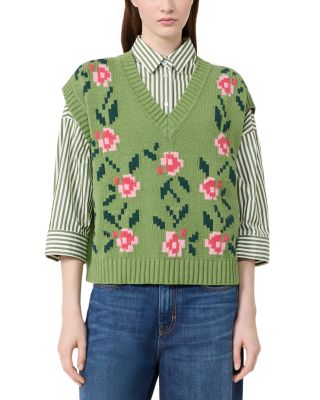 Wkdalamaro Green Cotton Blend Waistcoat