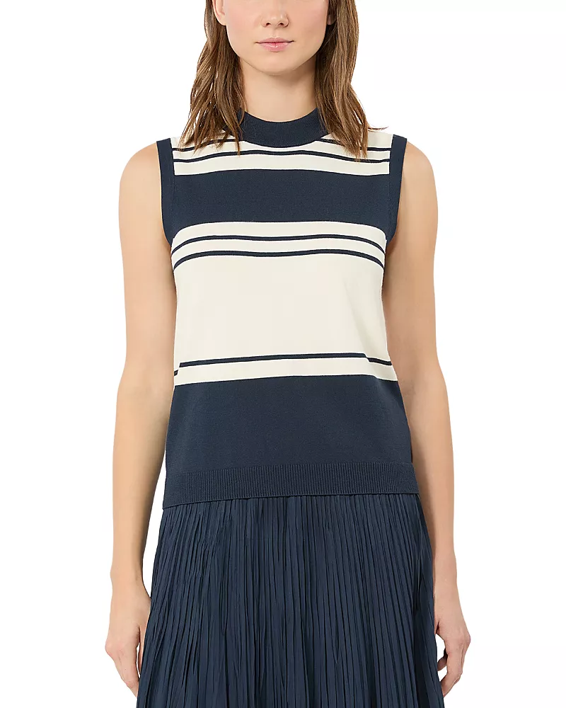 Weekend Max Mara Wkdnazione Navy Sweater Tank
