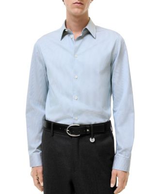  Slim Fit Striped Cotton Shirt