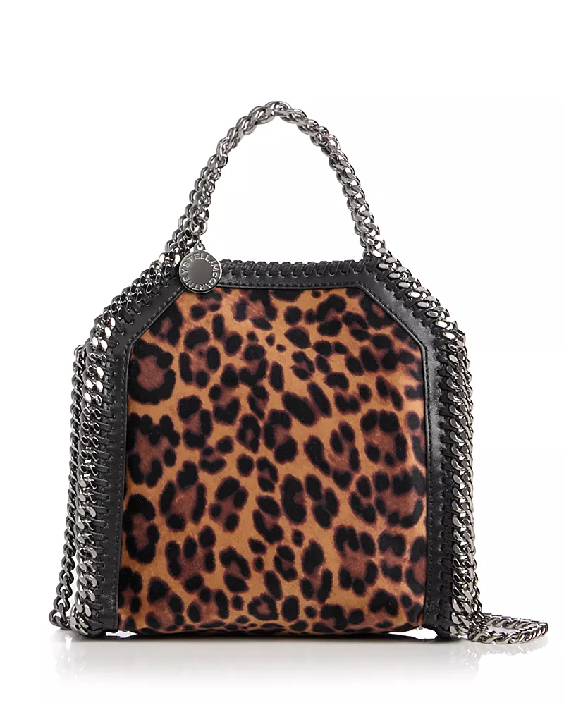 Stella McCartney Falabella Leopard Print Tiny Tote
