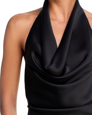 Cowl Neck Drop Waist Gown - Exclusive - thumbnail 8