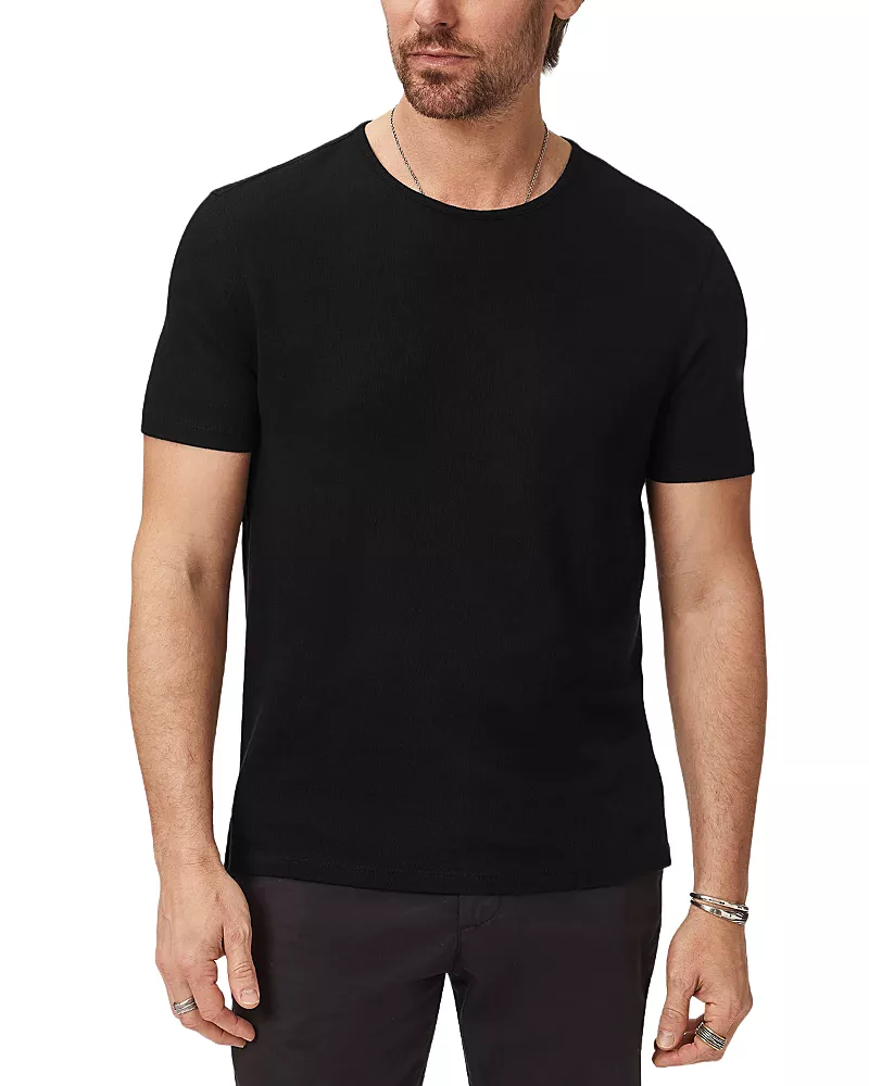 John Varvatos Stanley Short Sleeve Crewneck Tee in Broken Stitch