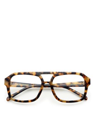 Havana Aviator Blue Light Reading Glasses, 53mm
