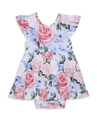 Girls' Tie Back Ruffled Bodysuit Dress - Baby