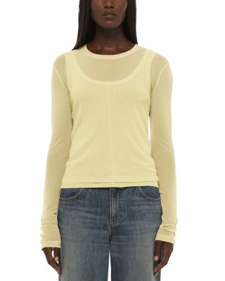 Helmut Lang Mesh Layered Tee