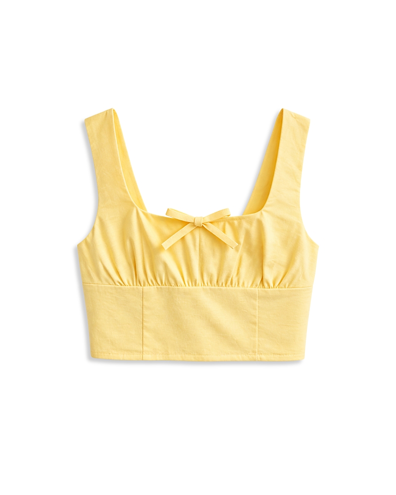 KatieJnyc Girls' Hallie Solid Top - Big Kid