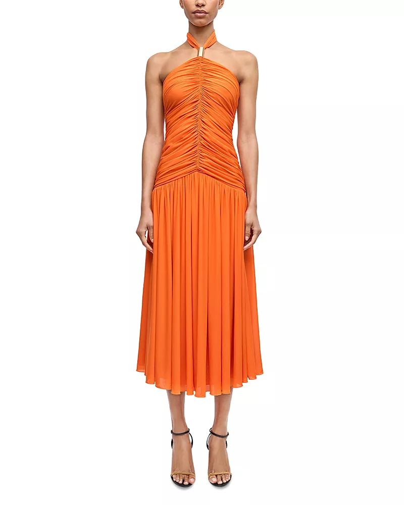 Ronny Kobo Wrenley Halter Dress