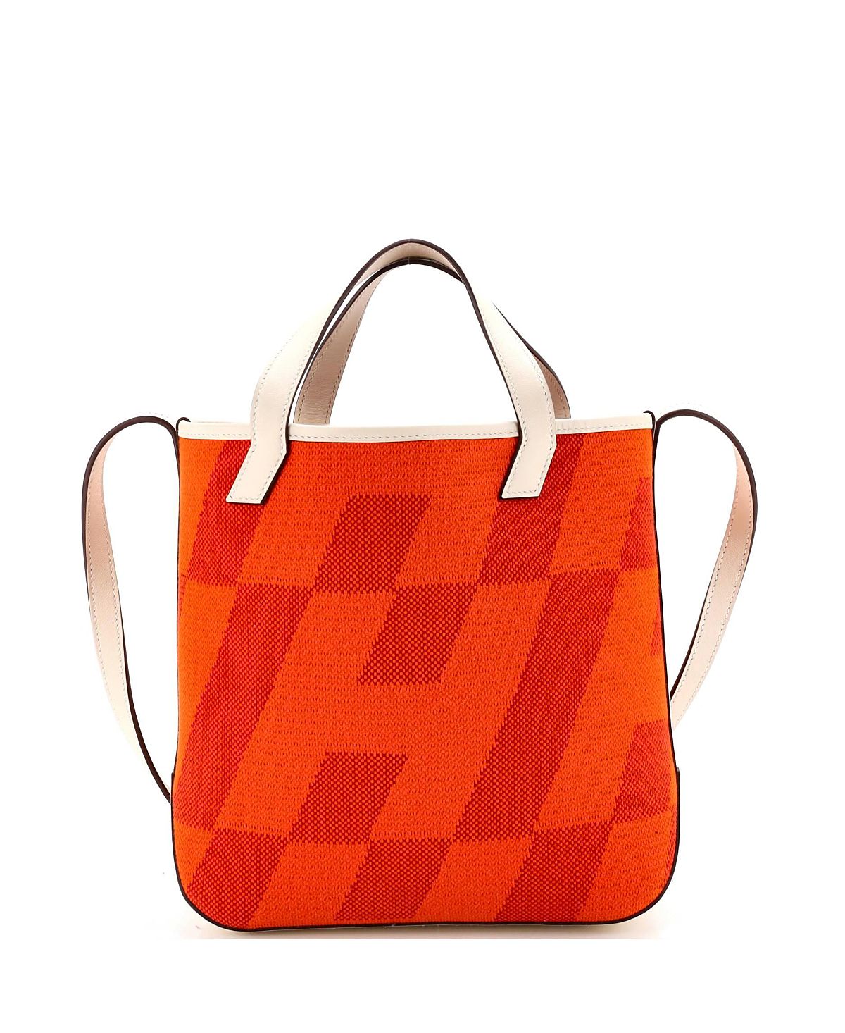 Pre-Owned HERMES 27 Cabas H en Biais Tote Canvas with Leather
