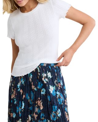 Pointelle Rib Georgia Tee