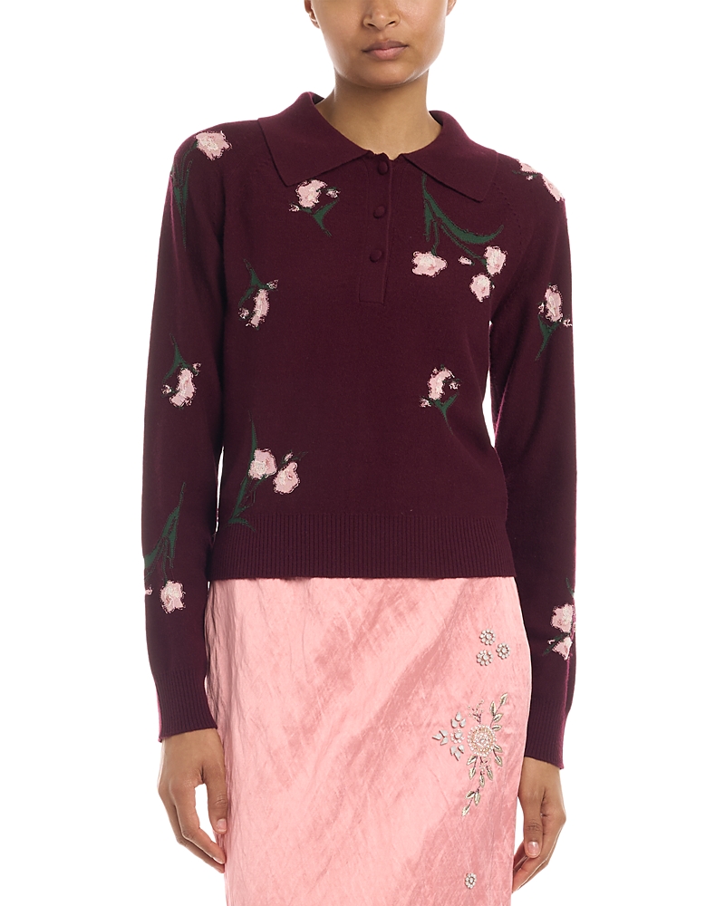 Erdem Floral Knit Wool Sweater