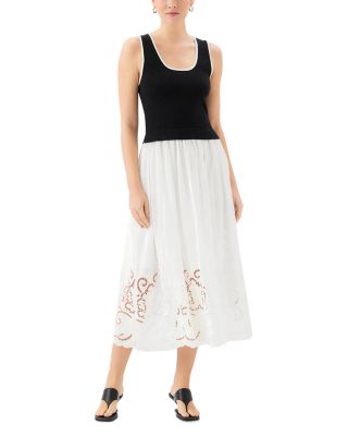 Alicia Contrast Midi Dress