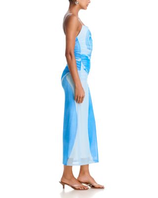 tulle prom dress cherishgirl Ombre Tulle Short Sleeves Long Prom Dress, Princess Evenin   cherishgirls