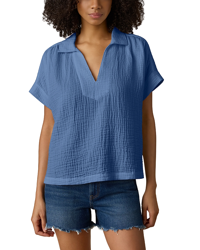Faherty Dune Cotton Gauze Zoe Top