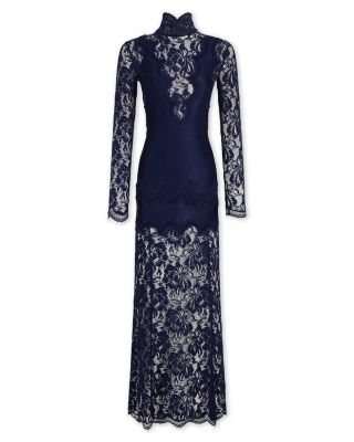 Lace Long Sleeve Maxi Dress