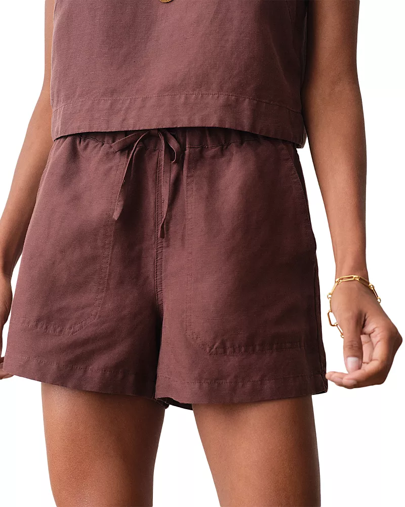 Marine Layer Linen Blend Drawstring Shorts