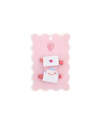 Love Birds Love Notes Hair Clips, Set of 2