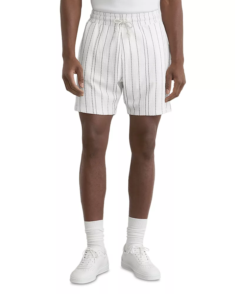 Reiss Jett Textured Stripe Shorts