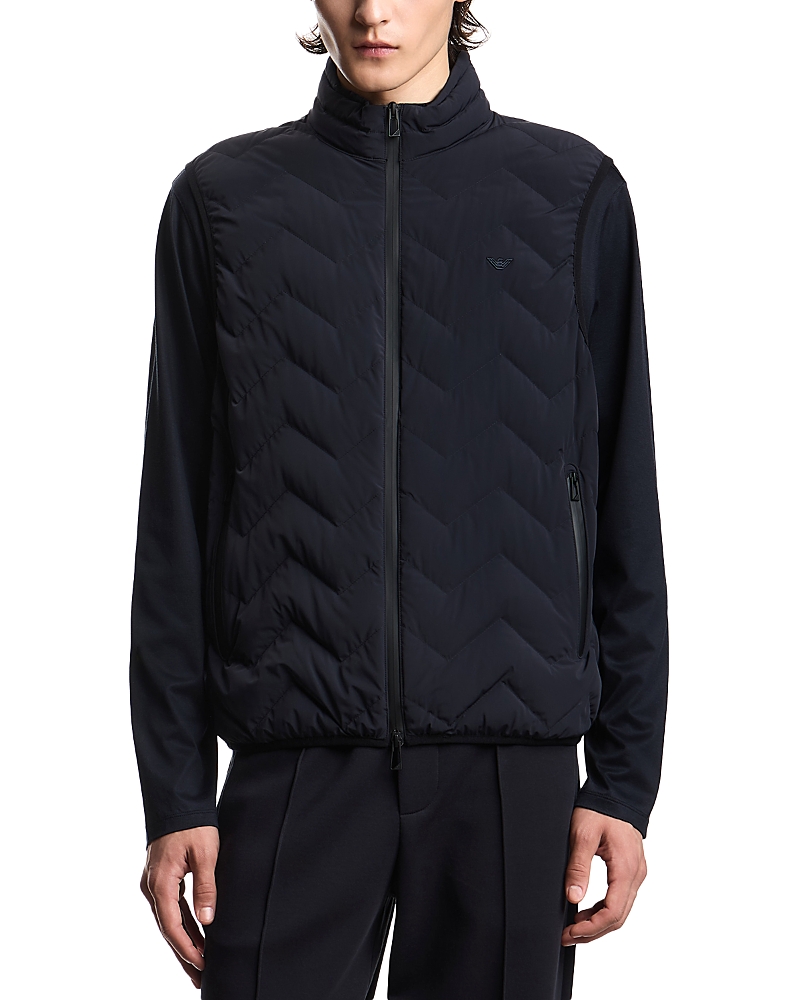 Emporio Armani Essential Chevron Quilted Vest