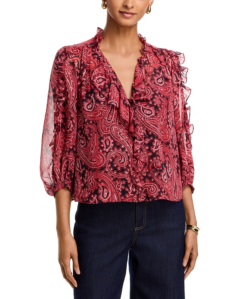 Cinq a Sept Hendrix Paisley Zada Top