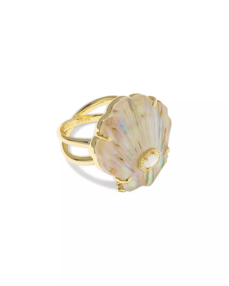 Kendra Scott Lucia Iridescent Abalone Shell Cocktail Ring