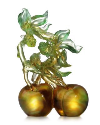 Limited Edition Blessings in the Spring Breeze Crystal Glass Figure