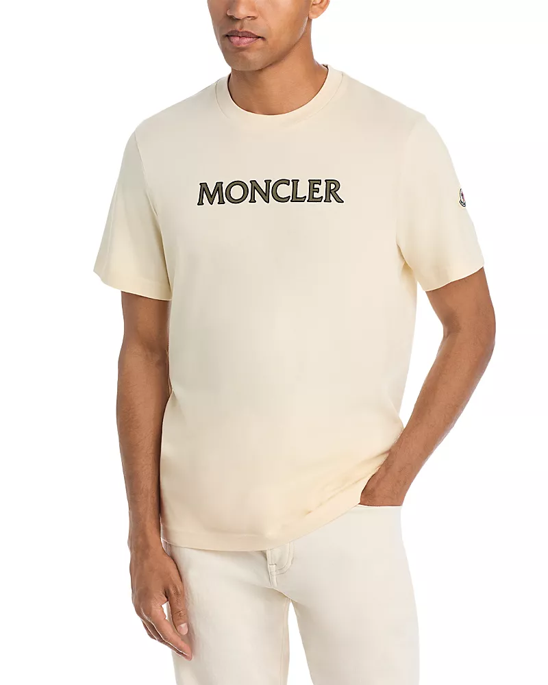 Moncler Logo Print Cotton T-Shirt
