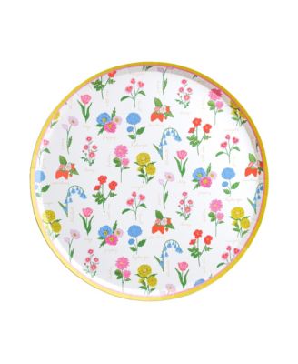  In Bloom Floral Paper Dinner Plates, Set of 8