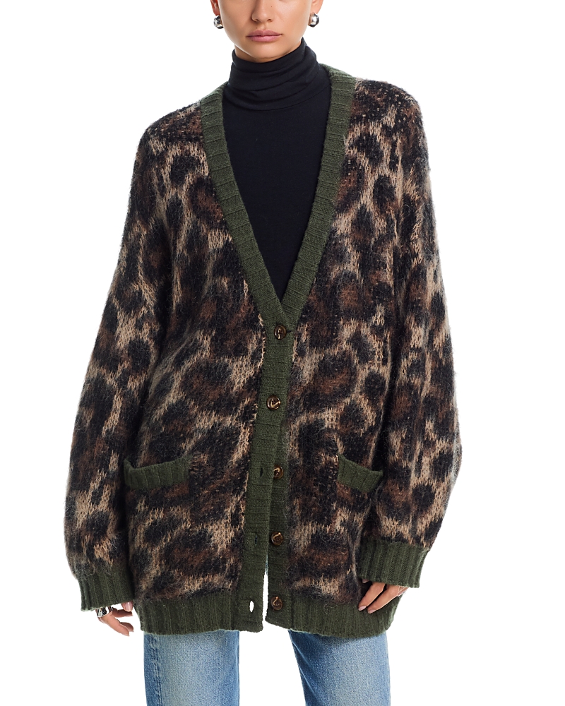 R13 V Neck Cardigan Sweater