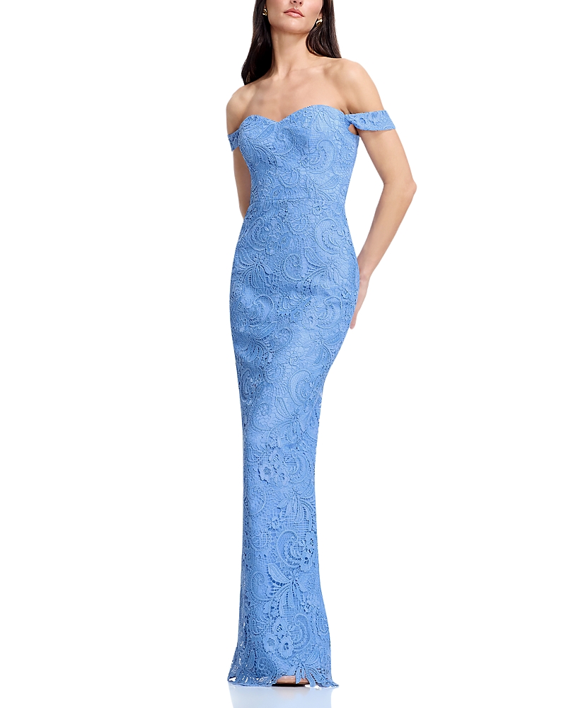 Dress the Population Off-the-Shoulder Sheath Gown