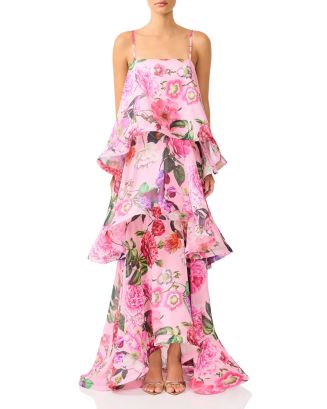 elliatt tilly tiered maxi dress in black ELLIATT | Tilly Tiered Maxi Dress