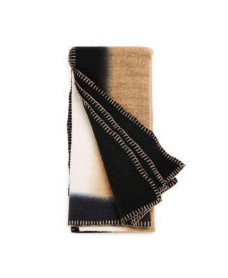 Handwoven Ink Soft Merino Throw Blanket