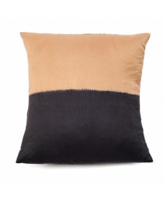 Kala Color Block Mulberry Silk Pillow Cover, 20" x 20"