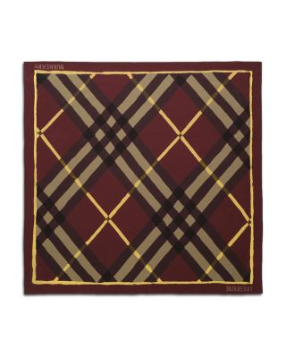 Argyle Watercolor Check Silk Scarf
