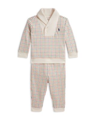 Boys' Tattersall Cotton Pullover & Pants Set - Baby