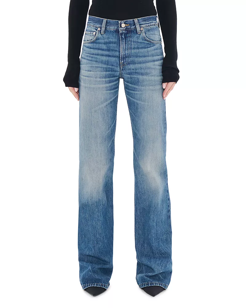 Haikure Flora Mid Rise Jeans in Blue Ryder