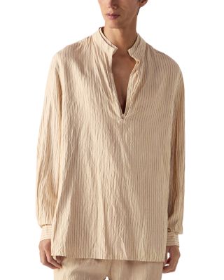 Striped Silk Shirt