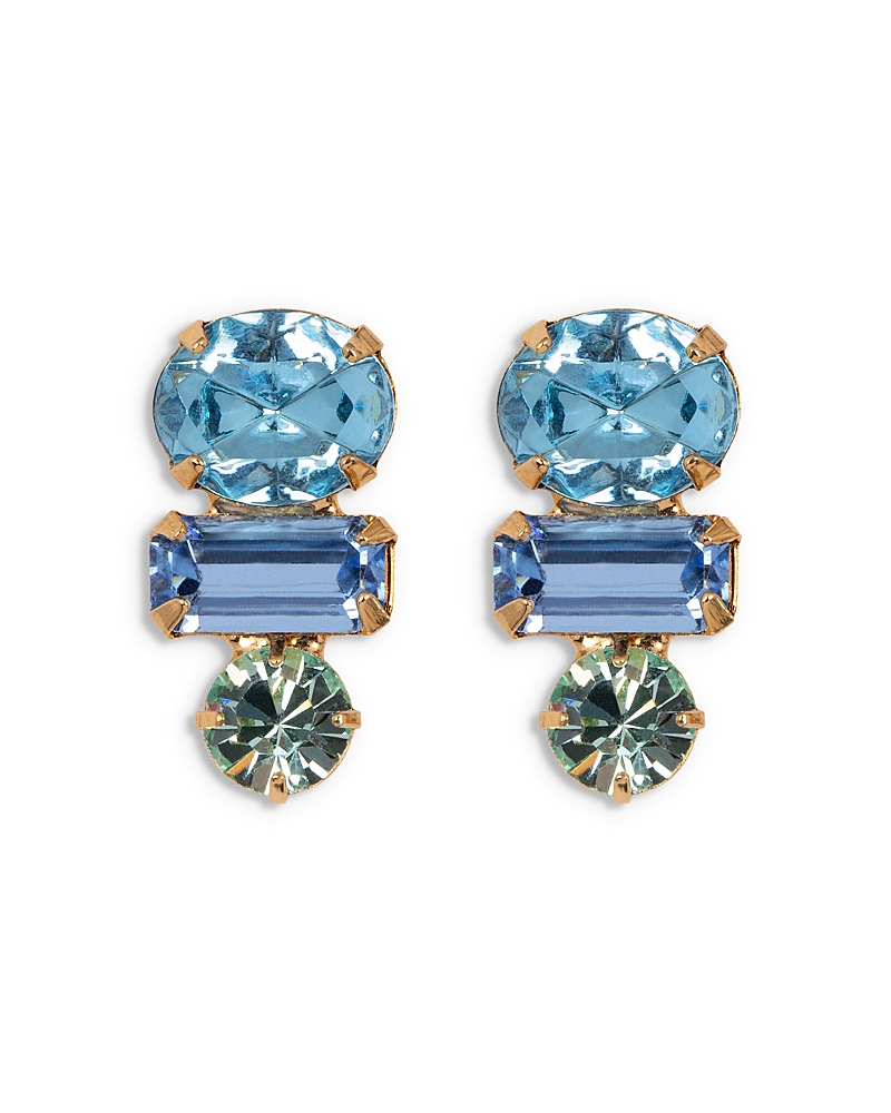 Jennifer Behr Patricia Triple Stone Drop Earrings