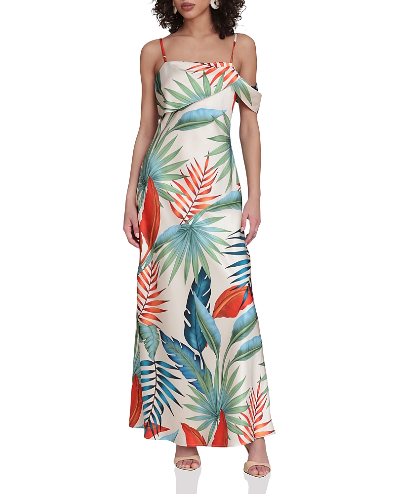 Avec Les Filles Bias Cut Maxi Dress