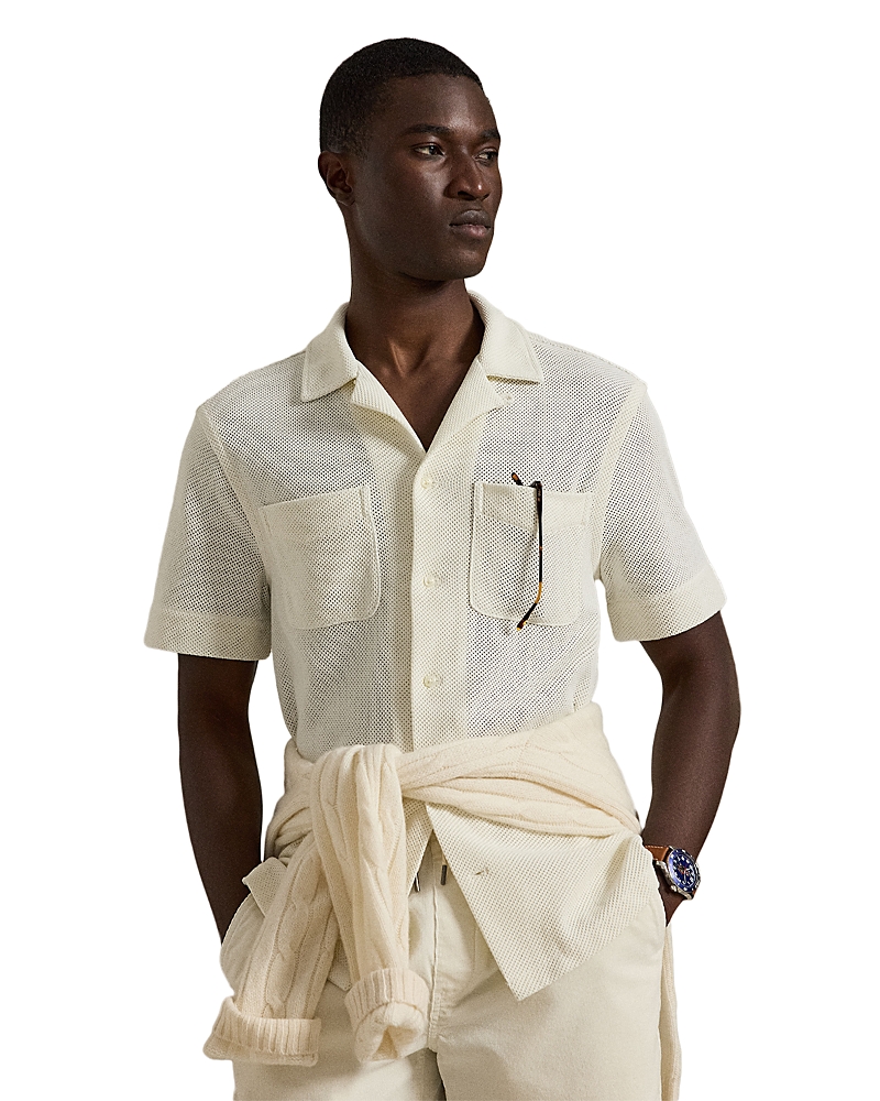 Polo Ralph Lauren Textured Pointelle Camp Shirt