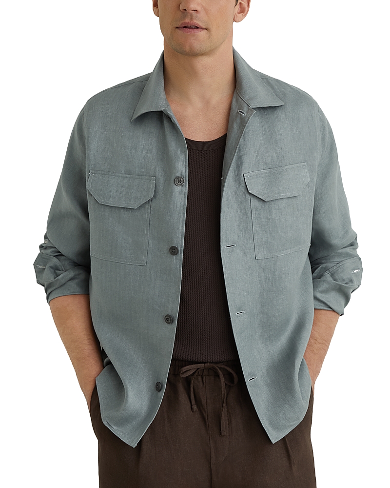 Reiss Polasio Herringbone Stripe Shirt