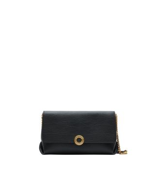  Leather Chain Strap Clutch