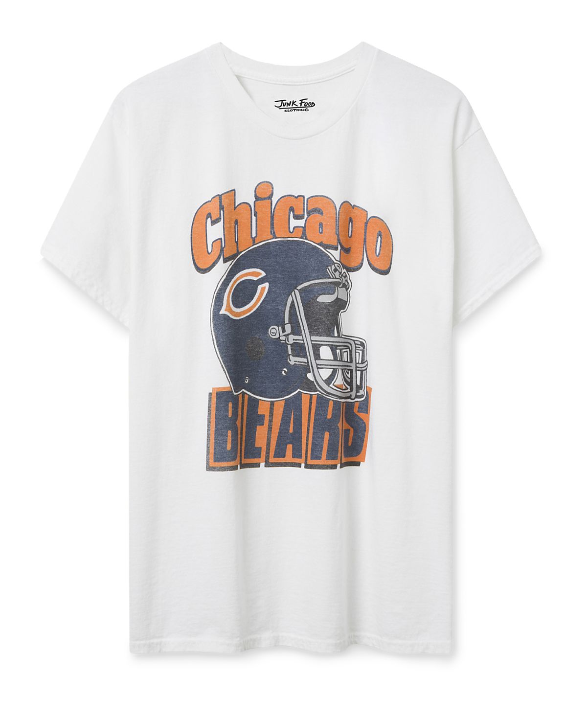 Junk Food Clothing Unisex Chicago Bears Throwback Helmet Tee