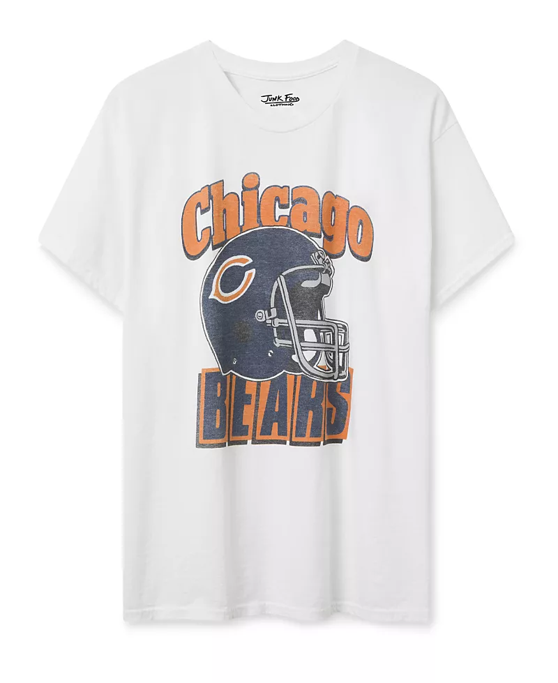 Junk Food Clothing Unisex Chicago Bears Throwback Helmet Tee