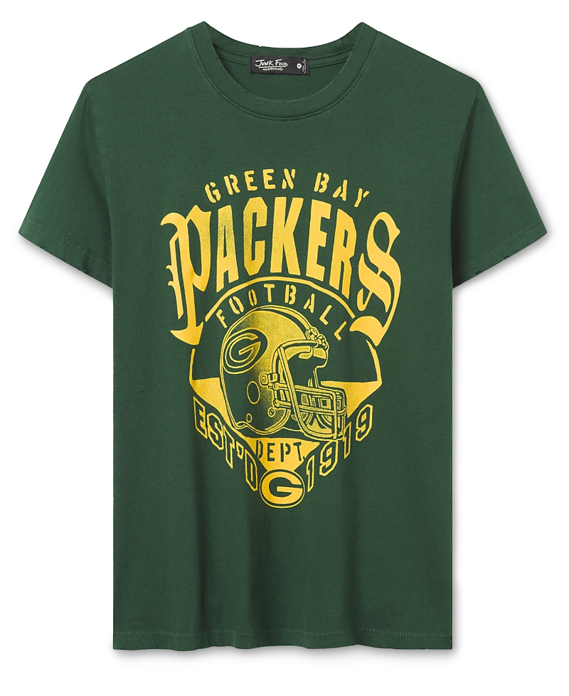 Junk Food Clothing Women's Green Bay Packers Gridiron Vintage Tee