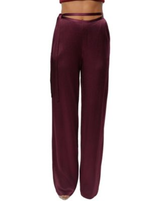 Jluxlabel Deserae Satin Pants