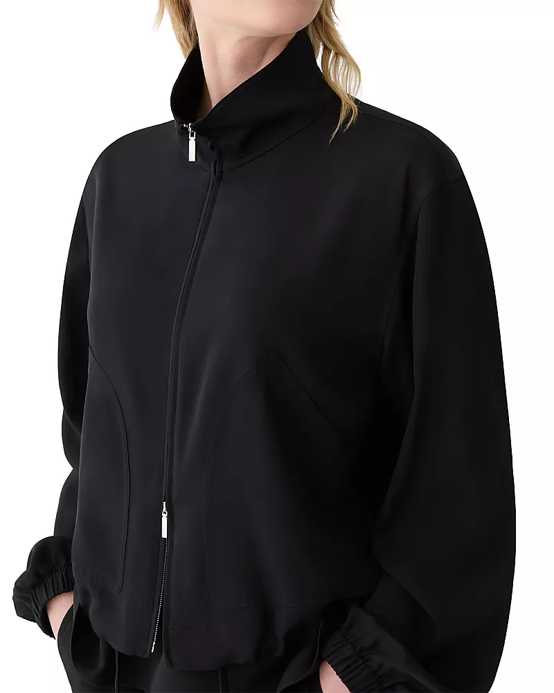 Lafayette 148 New York Funnel Neck Bomber Jacket