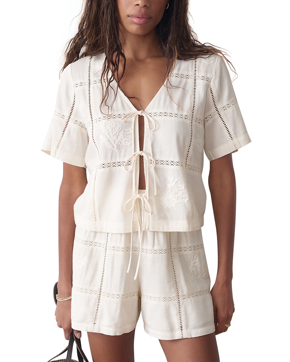 Marine Layer Marella Embroidered Top